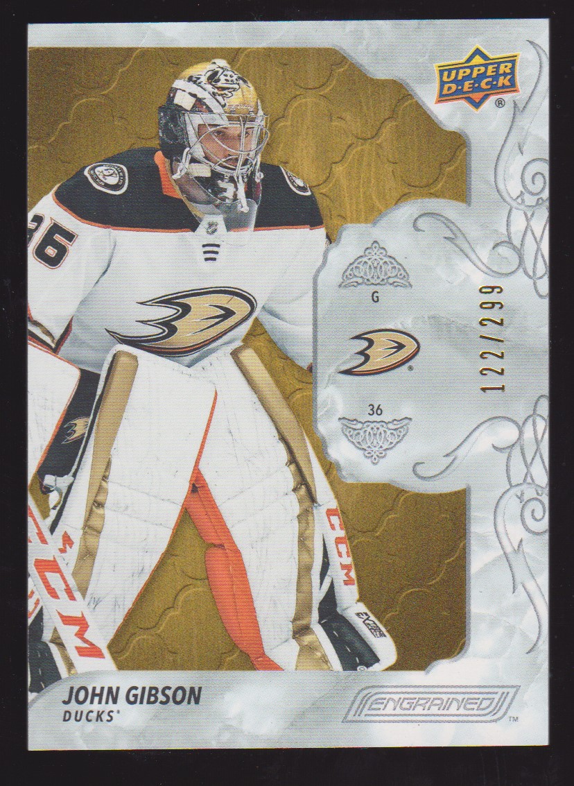 2019-20 Upper Deck Engrained #10 John Gibson122/299 (image for) 2019-20 Upper Deck Engrained #10 John Gibson122/299